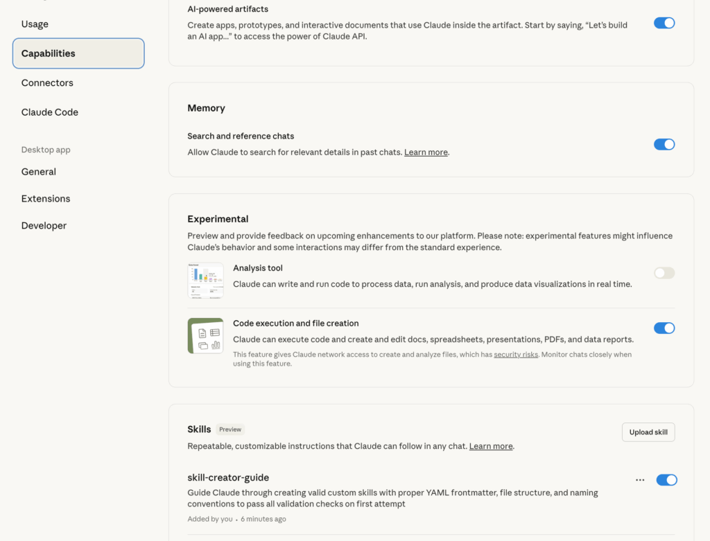 Anthropic claude skills feature template